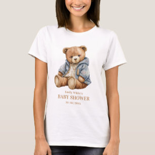 T-shirt Invitation à la baby shower Ours en peluche, Peut 