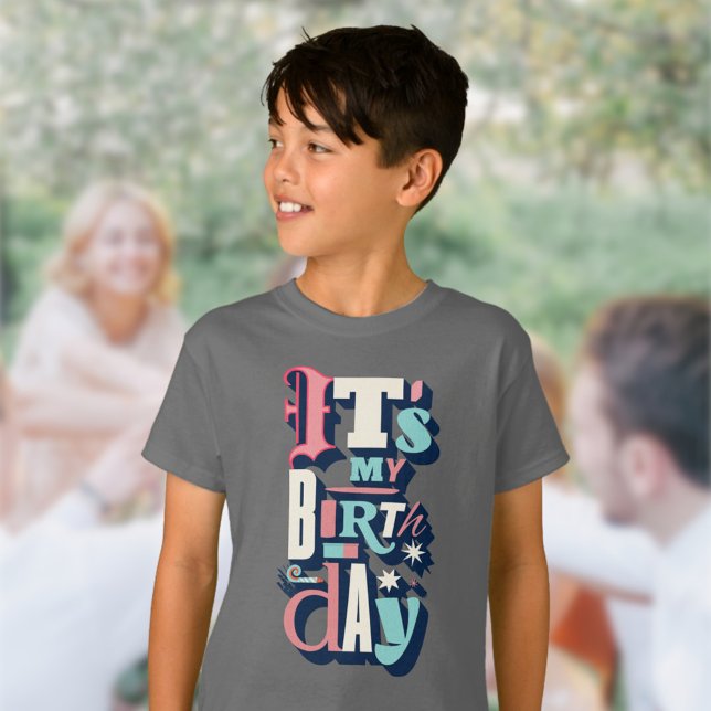 T-shirt Invitation de fête d'anniversaire (Créateur téléchargé)