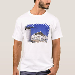 T-shirt Ios, Grèce. Beau et net, blanc et