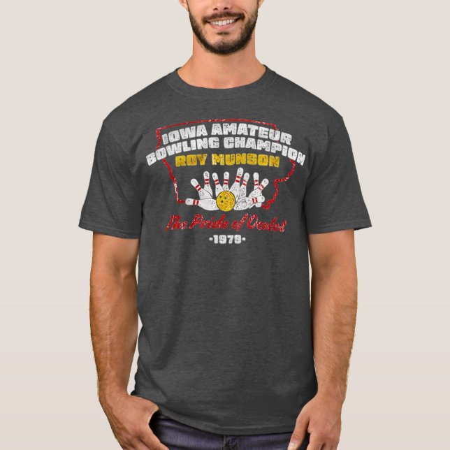 T-shirt Iowa Amateur Bowling Champion Funny (Devant)