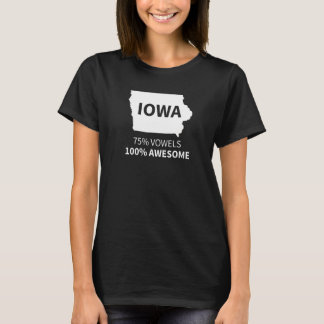 T-Shirt Iowa - Chemise Iowa - 75 Vowels 100 Magnif