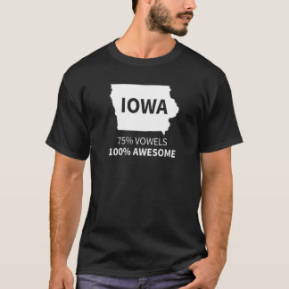 T-Shirt Iowa - Chemise Iowa - 75 Vowels 100 Magnif