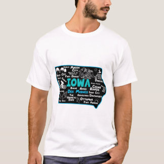 T-shirt Iowa Des Moines Cedar Rapids, Sioux City, Mason