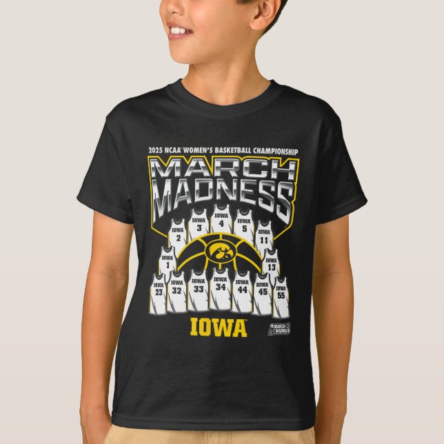 T-shirt Iowa March Madness 2025 Women's Sketll Nil  (Devant)