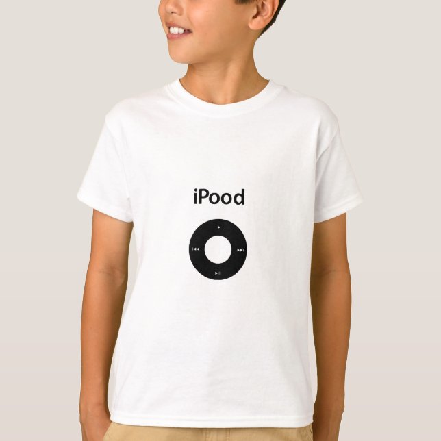 T-shirt IPod charrient le noir d'Ipood (Devant)