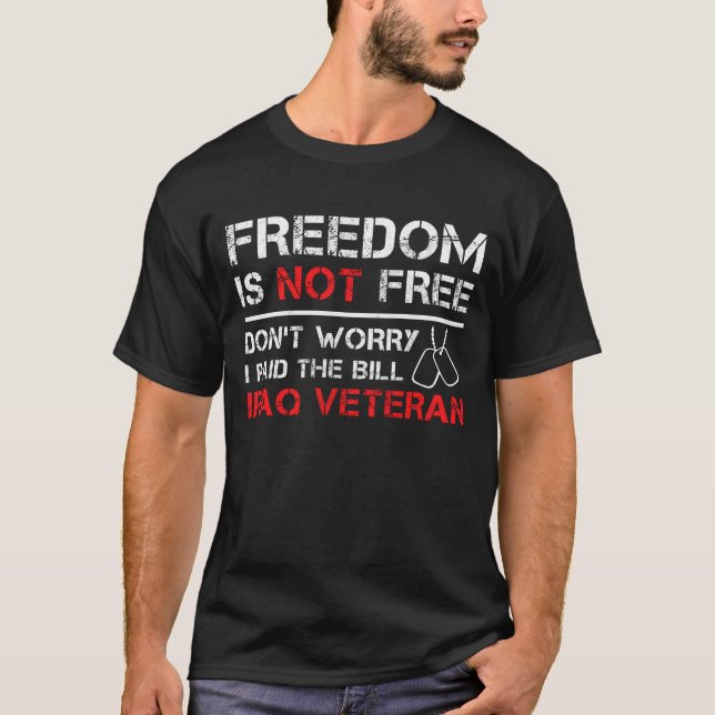 T-shirt Irak L'ancien combattant de l'OIF OEF La liberté m (Devant)