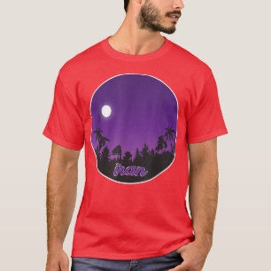 T-shirt iran De nuit avec Palms