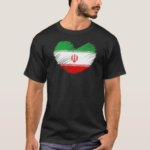 T-shirt Iran Drapeau américain Symboles iraniens Merchandi