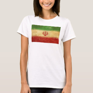 T-shirt Iran - Drapeau design Vintage blanc femmes