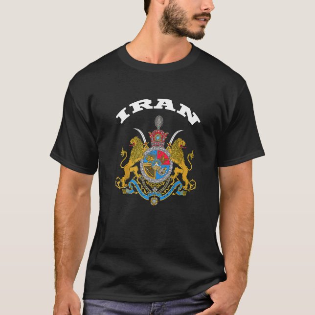 T-shirt Iran Drapeau souvenir Iran Perse (Devant)