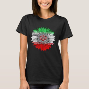 T-shirt Iran Drapeau Tournesol Iraniens Racines Fière patr