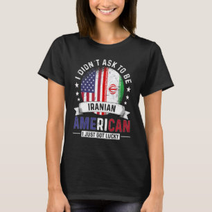 T-shirt Iran-États-Unis Drapeaux Fierté Pays Ira