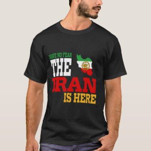 T-shirt Iran Lion Drapeau solaire, Iran, Perse, Iran carte