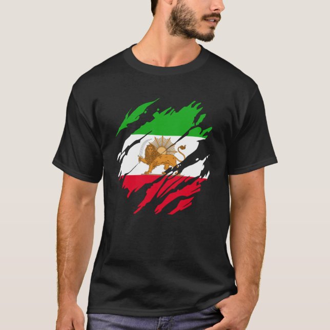 T-shirt Iran Lion perse Iran (Devant)