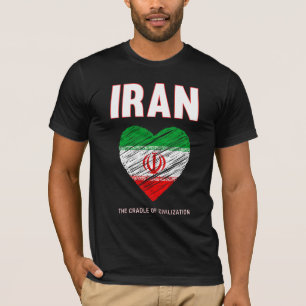 T-shirt Iran Pride coeur iranien Nowruz