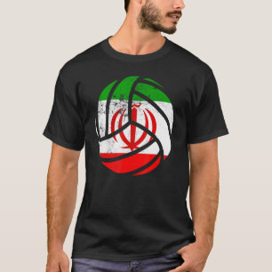 T-shirt Iran Volleyball Iraniens Drapeau Volleyball Hommes