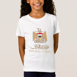 T-Shirt IRAQ FLAG SUR L'AMBLEM D'IRAQI AMBLEM D'ENQUÊTE S