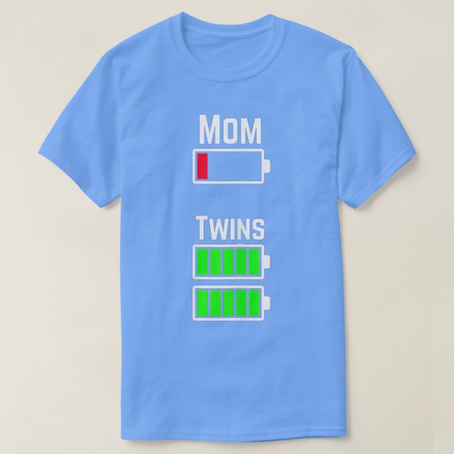 T-shirt ired win Mom Low Battery Charge  (Design devant)