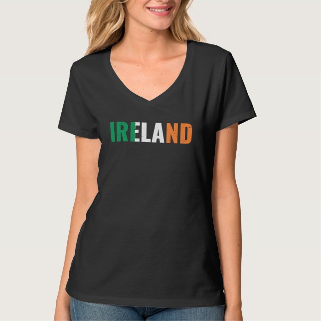 T-shirt Ireland Irish Home Pride Irish Flag (Devant)