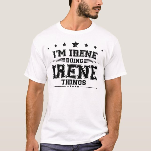 T-shirt Irene fait des choses avec Irene (Devant)