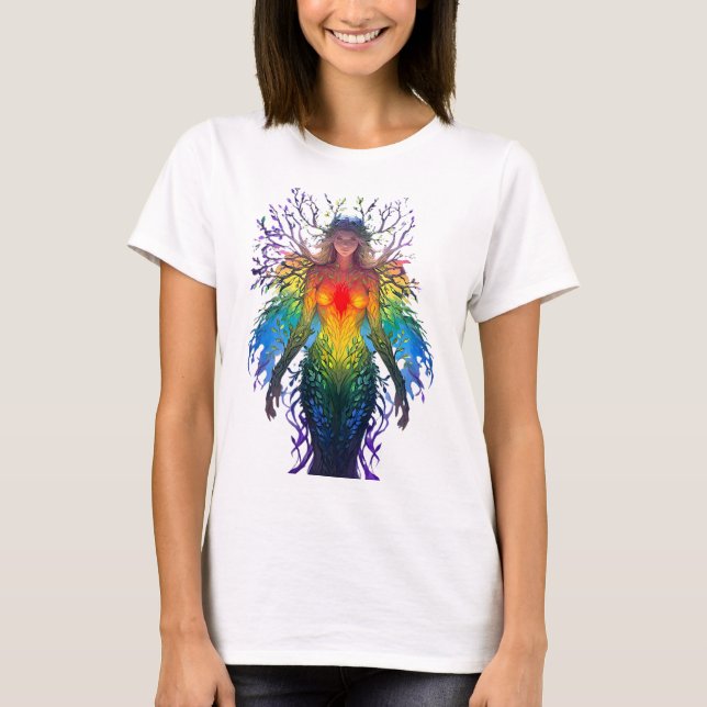 T-shirt « Iridesca » - Gardienne des Couleurs (Devant)