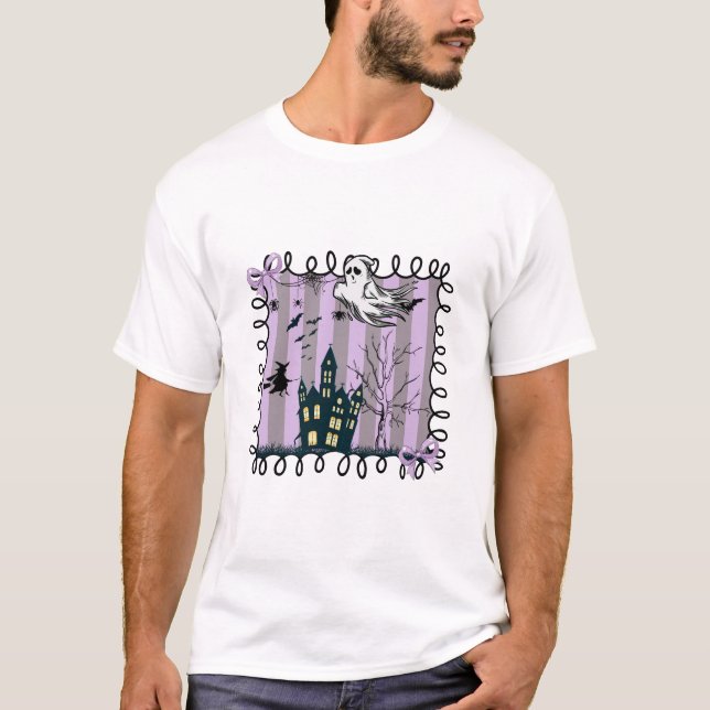 T-shirt Iridescent Coquette Halloween (Devant)