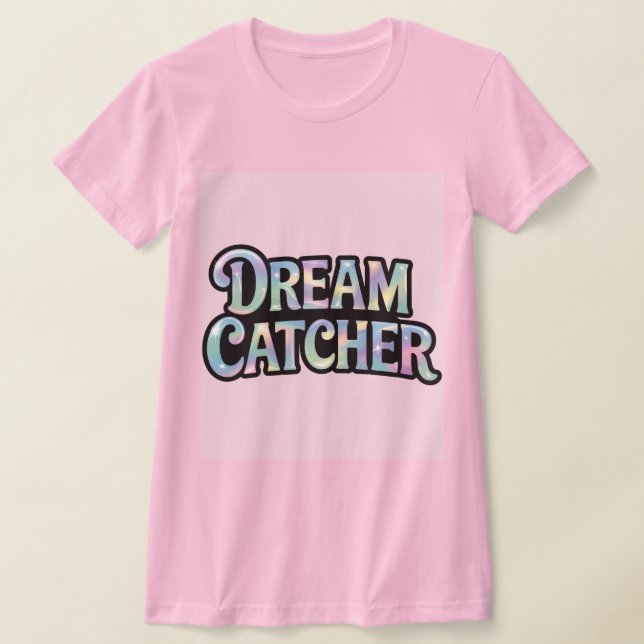T-shirt Iridescente Holographique Rose Dream Catch (Poser)