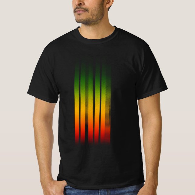 T-shirt Irie Blurred Effet Typographie Rasta Reggae (Devant)