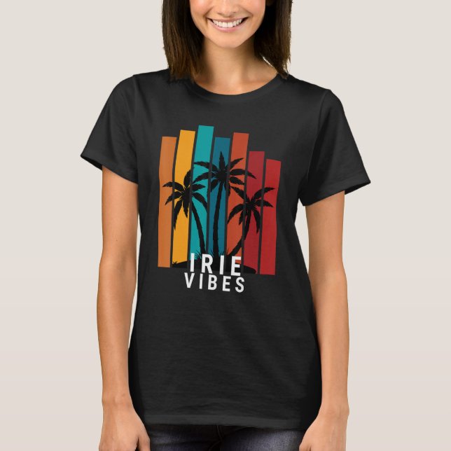 T-shirt Irie Vibes Island Tropical (Devant)