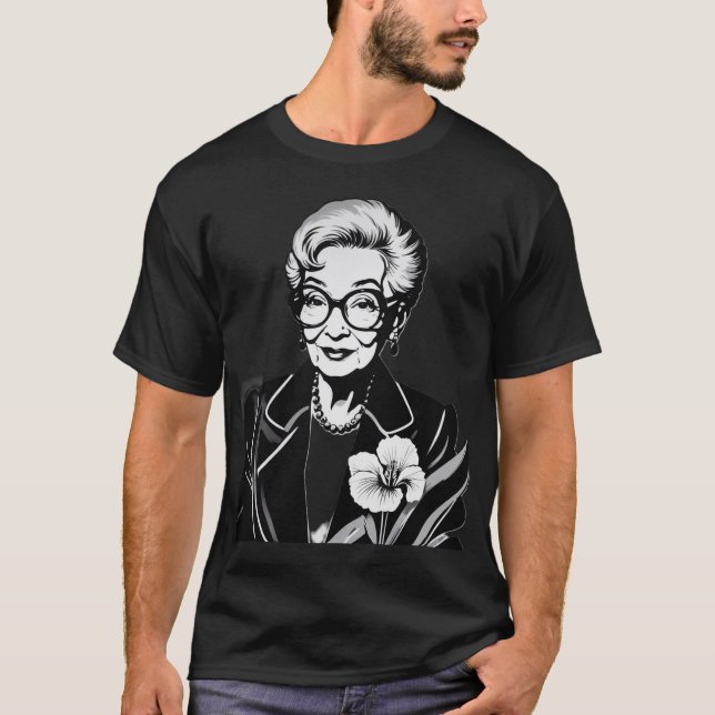 t-shirt  iris apfel (Devant)