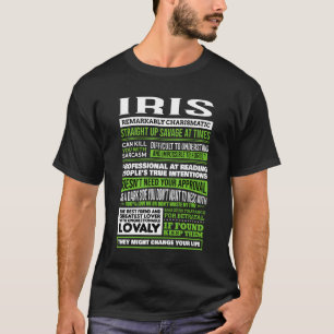 T-shirt Iris Définition Du Nom De Fille