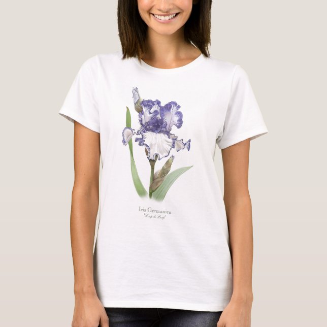 T-shirt Iris Froissé Pourpre (Devant)