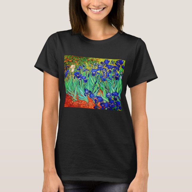 T-shirt Irises par Vincent Van Gogh (Devant)