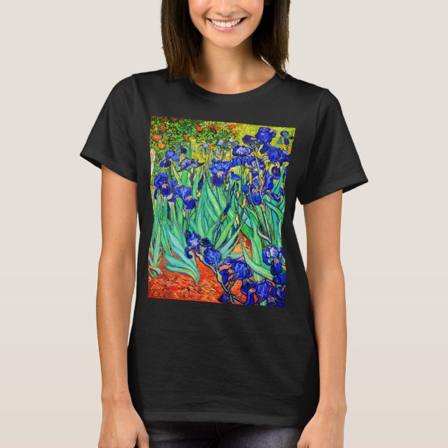 T-shirt Irises par Vincent Van Gogh (Devant)