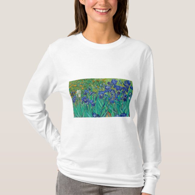 T-shirt Irises par Vincent van Gogh (Devant)