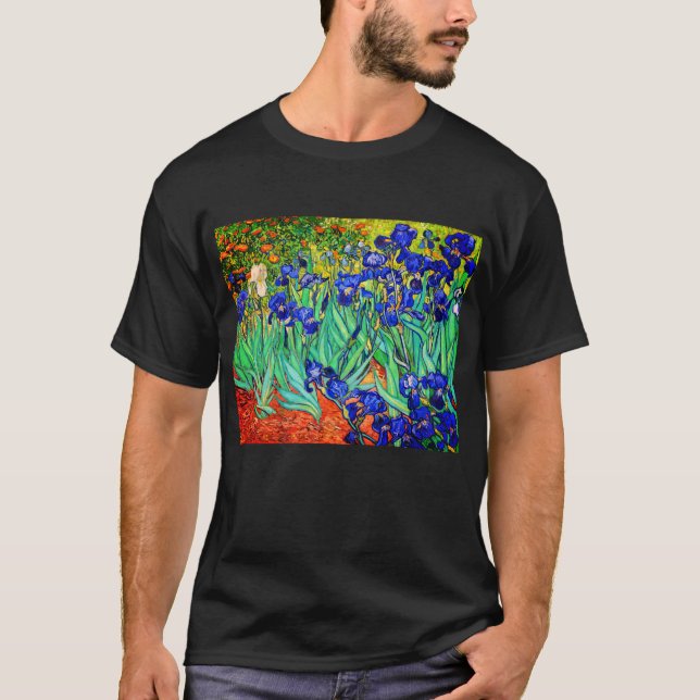T-shirt Irises par Vincent Van Gogh (Devant)