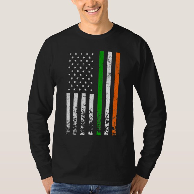 T-shirt Irish American Flag Ireland Flag ST PATRICKS DAY G (Devant)