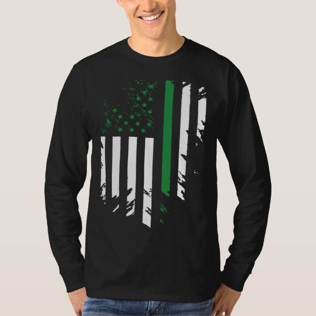 T-shirt Irish American Flag St Patrick s Day (Devant)