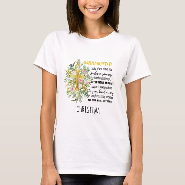 T-shirt Irish Blessing For GODDAUGHTER - Cadeau Personnali (Devant)