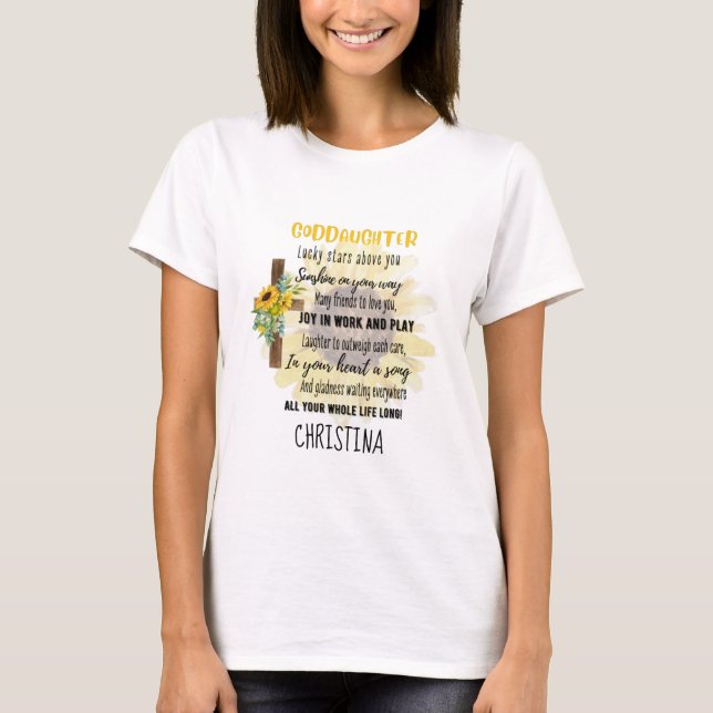 T-shirt Irish Blessing For GODDAUGHTER - Cadeau Personnali (Devant)