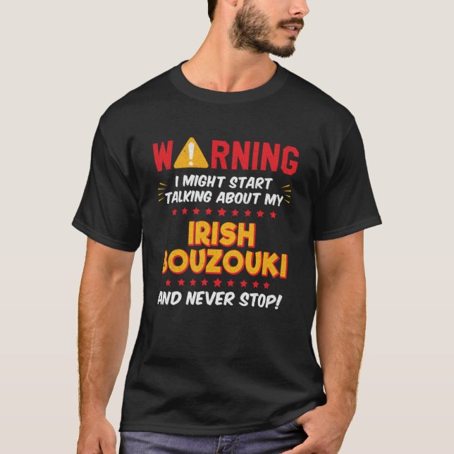 T-shirt Irish Bouzouki Joke Graphic (Devant)