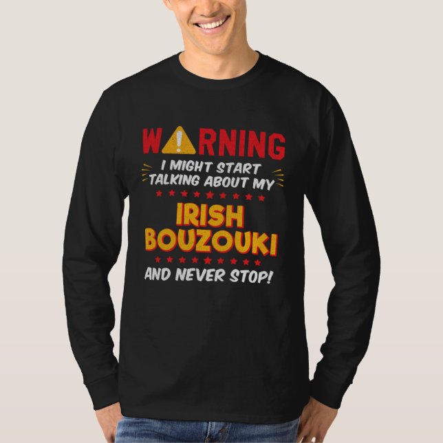 T-shirt Irish Bouzouki Joke Graphic (Devant)