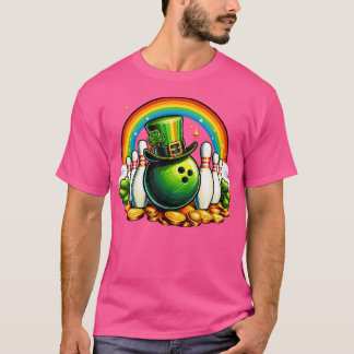 T-shirt Irish Bowling Balls Shamrock Leprechaun St Patrick