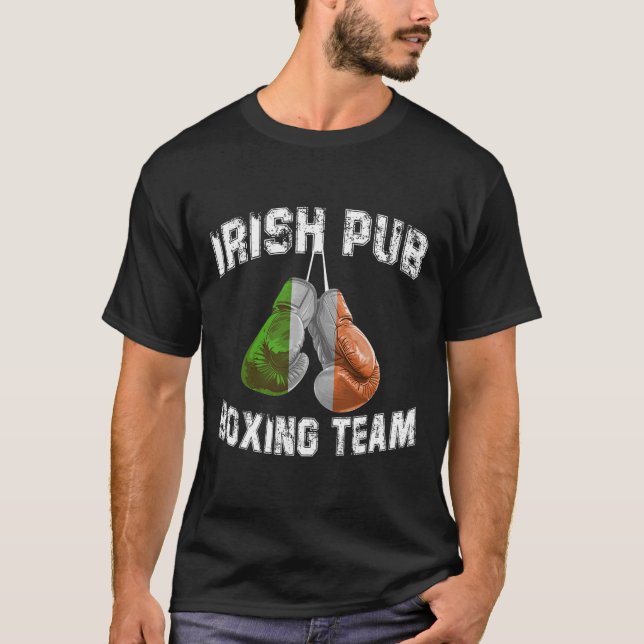 T-shirt Irish Boxing Funny Irlande Drapeau - Irish Pub (Devant)
