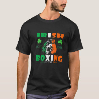 T-shirt Irish Boxing Irlande Drapeau Shamrock Irish Boxing