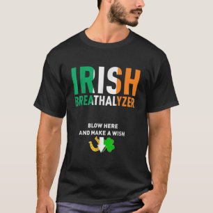 T-shirt Irish Breathalyzer souffle ici Jour de la Saint Pa