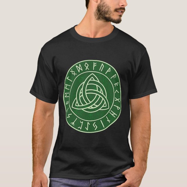 T-shirt Irish Celtic Lucky Charm Trinity Knot (Devant)