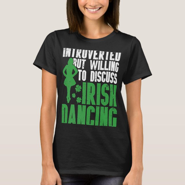 T-shirt Irish Dance Jour de la Saint Patrick Reel Girl Iri (Devant)