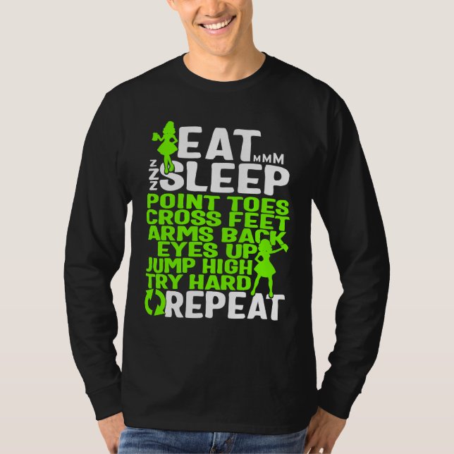 T-shirt Irish Dance Point Toes Cross Feet Arms Back Jump H (Devant)