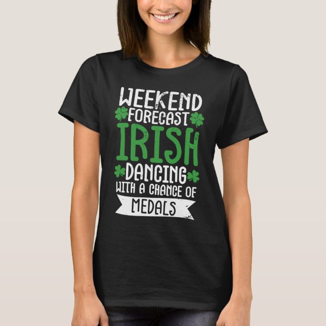 T-shirt Irish Dance St Patricks Day Reel Girl Irish Step D (Devant)